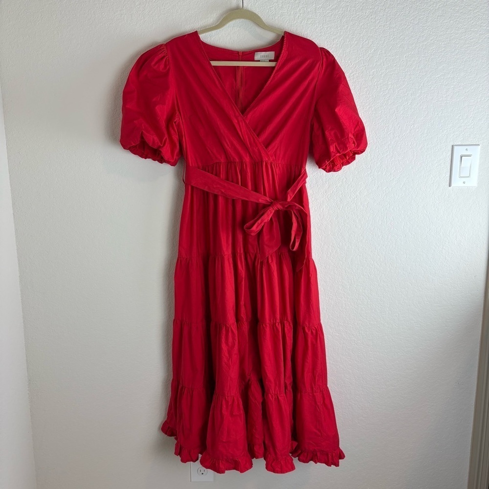 Coast: Elegant Red Midi Dress